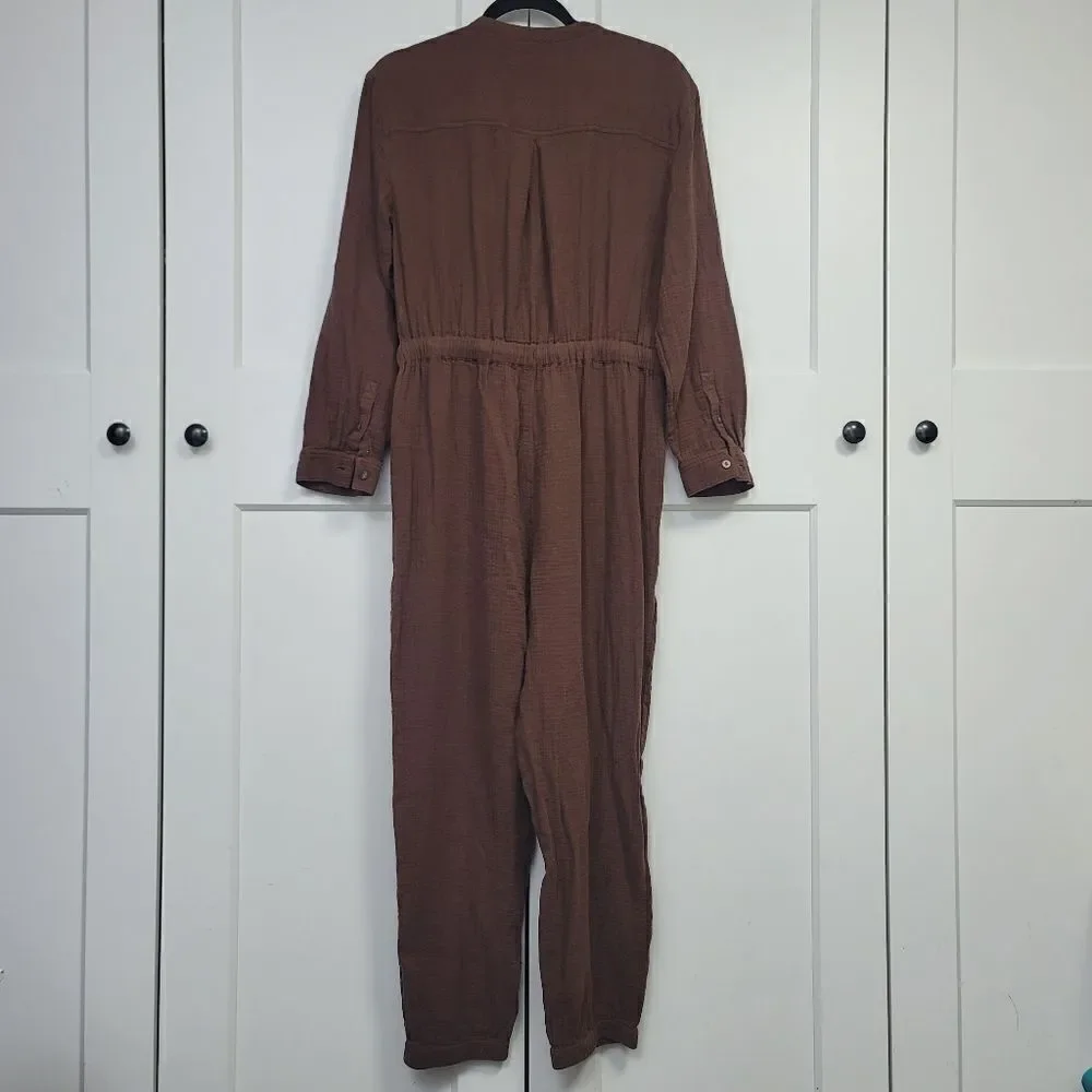Madewell lightspun tapered leg jumpsuit size 8